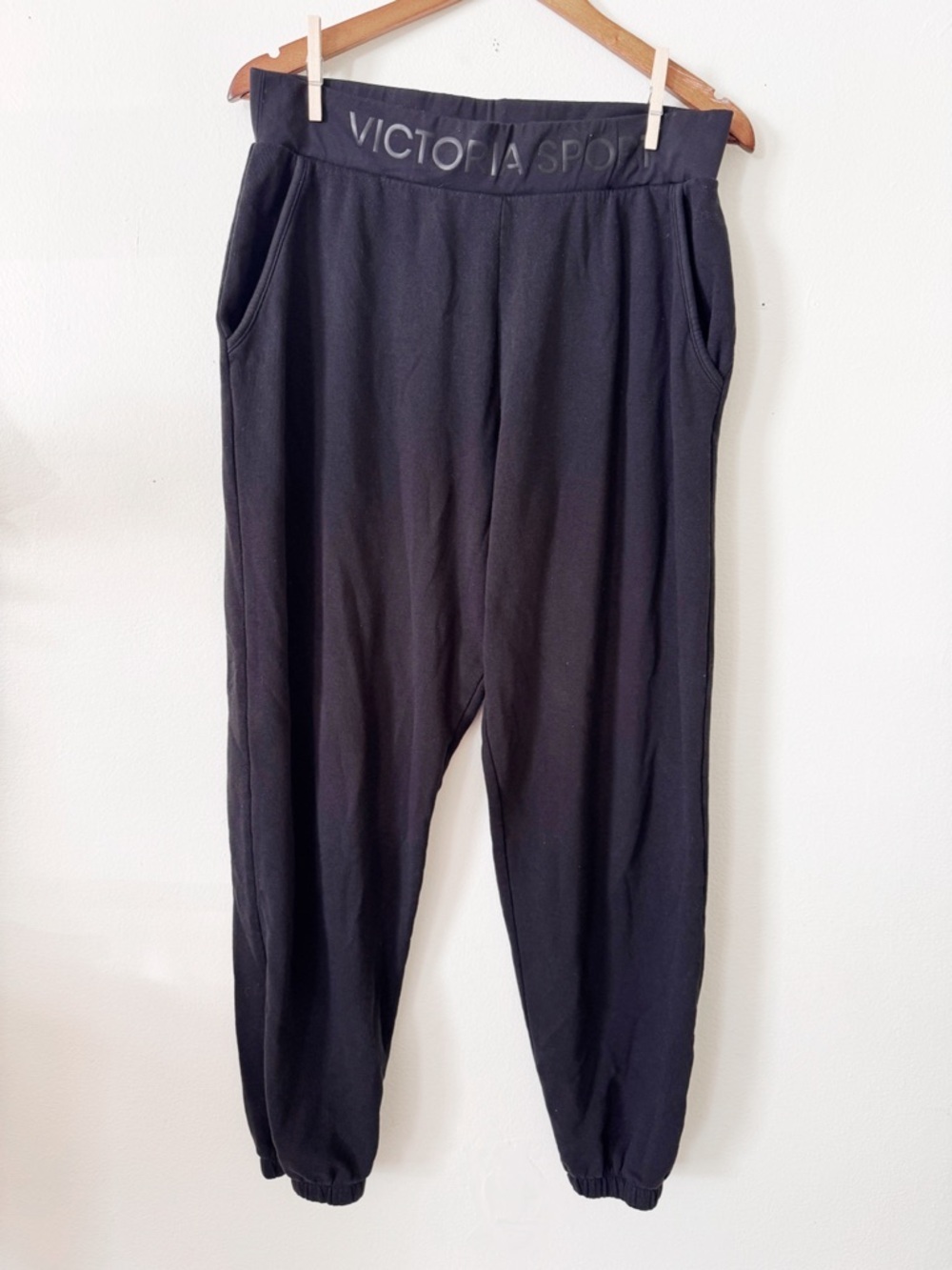 Victorias Sport Black Jogger Sweatpants large